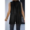 imageDokotoo Womens Fringe Vest 70s Hippie Costume Sleeveless Cowgirl Western Outfits Faux Suede Tassel Leather OuterwearBlack
