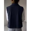 imageDokotoo Womens Full Zip Polar Fleece Vest Warm Winter Sleeveless Cardigan Lapel Collar Sherpa Coat Outerwear with PocketBlue