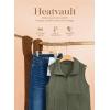 imageDokotoo Womens Full Zip Polar Fleece Vest Warm Winter Sleeveless Cardigan Lapel Collar Sherpa Coat Outerwear with PocketGreen