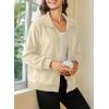 imageDokotoo Womens Lightweight Full Zip Soft Fleece Jacket 2025 Casual Sweatshirts Coat with PocketsBeige