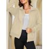imageDokotoo Womens Lightweight Full Zip Soft Fleece Jacket 2025 Casual Sweatshirts Coat with PocketsBeige