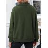 imageDokotoo Womens Lightweight Full Zip Soft Fleece Jacket 2025 Casual Sweatshirts Coat with PocketsGreen