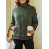 imageDokotoo Womens Lightweight Full Zip Soft Fleece Jacket 2025 Casual Sweatshirts Coat with PocketsGreen