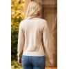 imageDokotoo Womens Sweaters Casual V Neck Long Sleeve Lightweight Sweaters Loose Solid Fall Tops Pullover SweaterBeige