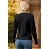 imageDokotoo Womens Sweaters Casual V Neck Long Sleeve Lightweight Sweaters Loose Solid Fall Tops Pullover SweaterBlack