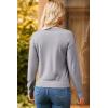 imageDokotoo Womens Sweaters Casual V Neck Long Sleeve Lightweight Sweaters Loose Solid Fall Tops Pullover SweaterGrey