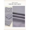 imageDokotoo Womens Sweaters Casual V Neck Long Sleeve Lightweight Sweaters Loose Solid Fall Tops Pullover SweaterGrey