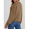 imageDokotoo Womens Sweaters Crewneck Ribbed Knit Waffle Pullover Sweaters 2025 Fall Winter Fashion ClothesKhaki