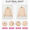 imageDokotoo Womens Tops 2025 Fashion Long Sleeve Shirts Loose Cute Crewneck Basic Business Tees BlousesBeige