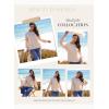 imageDokotoo Womens Tops 2025 Fashion Long Sleeve Shirts Loose Cute Crewneck Basic Business Tees BlousesBeige