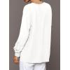 imageDokotoo Womens Tops 2025 Fashion Long Sleeve Shirts Loose Cute Crewneck Basic Business Tees BlousesWhite