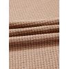 imageDokotoo Womens Tops Casual Long Sleeve Waffle Knit Oversized Shirts Crewneck Color Block Pullover SweatshirtsHot Pink