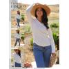 imageDokotoo Womens Tops Casual V Neck Long Sleeve Shirts for Women Fashion Solid Ruched Basic Tunics BlousesWhite