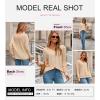 imageDokotoo Womens Tops Dressy Casual 2025 Long Sleeve Pullover V Neck Fall Shirts Hollow Out Lace Embroidered BlouseBeige