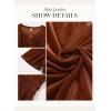 imageDokotoo Womens V Neck Short Flared Sleeve Wedding Guest Dress Elastic Waist Tiered Ruffle Hem Velvet DressCoffee