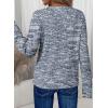 imageDokotoo Womens Waffle Knit Tops V Neck Long Sleeve Shirts Henley Dresy Casual Blouses Fall Outfits 2025Navy Blue