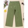 imageDokotoo Womens High Waist Baggy Jeans Wide Leg Casual Petite 2025 8 Points Length Stretch Denim PantsFern Green
