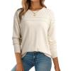 imageDokotoo Womens Casual 2025 Wool Hollow Out Fall Winter Sweaters Trendy Lightweight Crochet Pullover TopsWhite