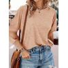 imageDokotoo Womens Tops Long Sleeve Tops Shirts 2025 Spring Trendy Business Work Loose Basic TShirtsGolden Fleece