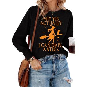 imageDokotoo Womens Tops Long Sleeve Tops Shirts 2025 Spring Trendy Business Work Loose Basic TShirtsBlack E