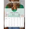 imageDokotoo Womens Summer Tops Dressy Casual Crewneck Short Sleeve Shirts Solid Hollow Out Knit Loose Sweater BlousesDark Green