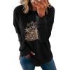 imageDokotoo Womens Casual Crew Neck Sweatshirt Loose Soft Long Sleeve Pullover TopsB Black 4