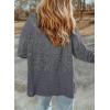 imageDokotoo Waffle Knit Hoodies for Womens Zip Up Jackets 2025 Drawstring Fall Casual JacketsNo Pocketsgray