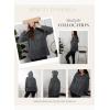imageDokotoo Waffle Knit Hoodies for Womens Zip Up Jackets 2025 Drawstring Fall Casual JacketsNo Pocketsgray