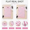 imageDokotoo Tank Top for Women 2025 Striped Casual Crewneck Sleeveless Lightweight Sweater Vest Knit Summer ClothesRose Stripe