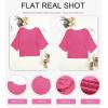 imageDokotoo Womens 2025 Fall Casual Crewneck 34 Sleeve Striped Lightweight Knit Trendy Boho Tops Pullover SweatersB Rose