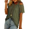 imageDokotoo Womens Summer 2026 Crochet Hollow Out Lace Boho Tops Lining Two Piece Beach Vacation Young Fashion ShirtsMist Green