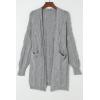 image:imageDokotoo Long Cardigans for Women Open Front 2025 Long Sleeves Winter Sweaters with PocketsGray