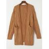 image:imageDokotoo Long Cardigans for Women Open Front 2025 Long Sleeves Winter Sweaters with PocketsKhaki