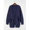 image:imageDokotoo Long Cardigans for Women Open Front 2025 Long Sleeves Winter Sweaters with PocketsNavy