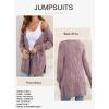 image:imageDokotoo Long Cardigans for Women Open Front 2025 Long Sleeves Winter Sweaters with PocketsPurple