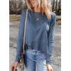 image:imageDokotoo Long Sleeve Shirts for Women Workout Womens Tops BlouseBlue a