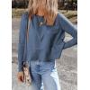 image:imageDokotoo Long Sleeve Shirts for Women Workout Womens Tops BlouseBlue a