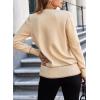 image:imageDokotoo Short Cardigans for Women Color Blocked 2024 Fall Fashion Button Down Sweaters Winter Coats with PocketsApricot