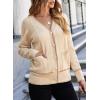 image:imageDokotoo Short Cardigans for Women Color Blocked 2024 Fall Fashion Button Down Sweaters Winter Coats with PocketsApricot