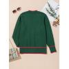 image:imageDokotoo Short Cardigans for Women Color Blocked 2024 Fall Fashion Button Down Sweaters Winter Coats with PocketsBlackish Green