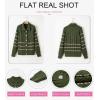 image:imageDokotoo Womens 2024 Fall Long Sleeve Striped Sweater Open Front Chunky Cable Knit Cardigans Sweaters Button Outerwear Coats