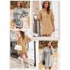 image:imageDokotoo Womens 2024 Fall Sweater Dress Long Sleeve Button Up Cable Knit Chunky Pullover Sweaters Winter Dress