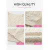 image:imageDokotoo Womens 2024 Fall Sweater Dress Long Sleeve V Neck Cable Knit Chunky Bodycon Pullover Jumper Sweaters