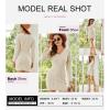 image:imageDokotoo Womens 2024 Fall Sweater Dress Long Sleeve V Neck Cable Knit Chunky Bodycon Pullover Jumper Sweaters