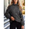 image:imageDokotoo Womens 2024 Winter Oversized Sweaters Long Sleeve Turtleneck High Neck Sweater Chunky Pullover Jumper Outwear