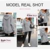 image:imageDokotoo Womens Casual Drawstring Zip Up Thick Hoodies Long Sleeve Fleece Sweatshirts Solid Jacket Coat with Pockets