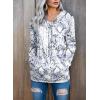 image:imageDokotoo Womens Casual Long Sleeve Hoodies Sweatshirts Drawstring Pullover Tunic Tops With PocketsA Gray