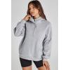 image:imageDokotoo Womens Hoodies Oversized Sweatshirts Half Zip Fleece Long Sleeve Casual Pullover Hooded Sweatshirt Tops