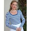 image:imageDokotoo Womens Long Sleeves Bodysuits Striped Sexy Square Neck Sexy Tee Shirt Blouse Plus Size