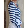 image:imageDokotoo Womens Long Sleeves Bodysuits Striped Sexy Square Neck Sexy Tee Shirt Blouse Plus Size